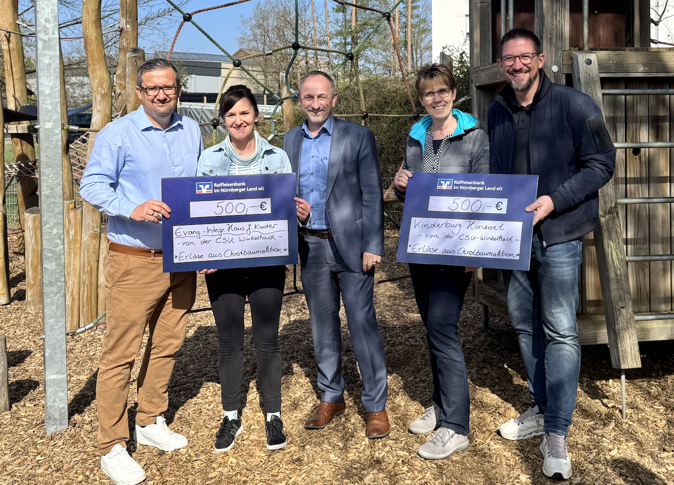Mehr über den Artikel erfahren Spendenübergabe CSU – Christbaumsammelaktion 2025